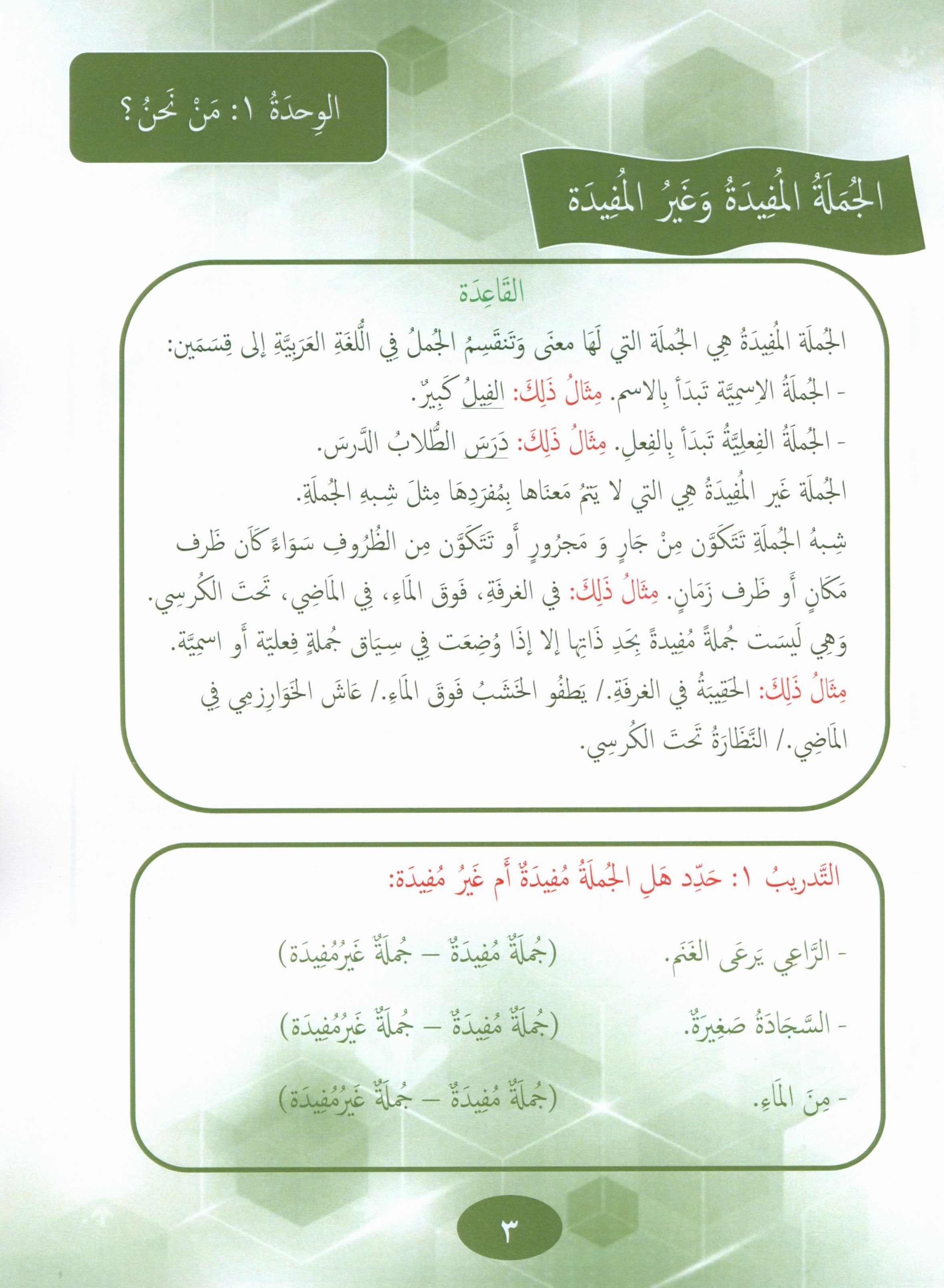 Our Language Is Our Pride Reading Level 7 لغتنا فخرنا